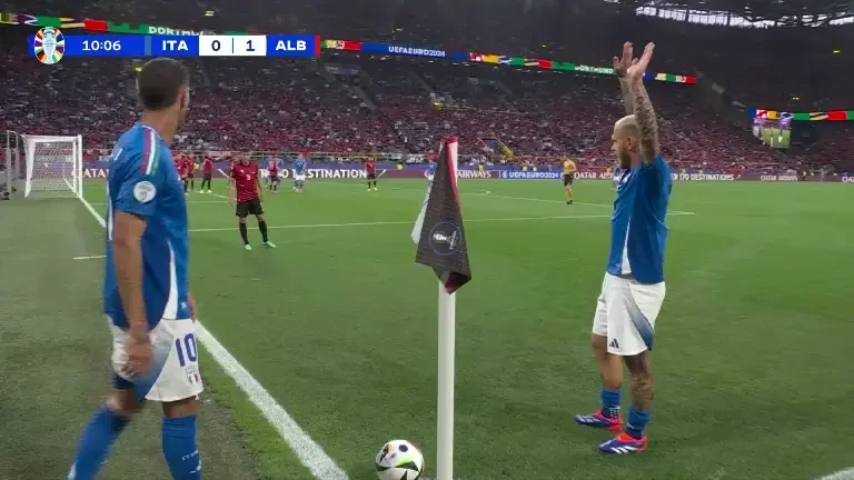 Italia - Albania | Minutul 10: GOL Italia