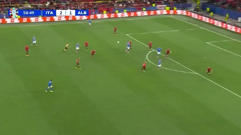 Italia - Albania | Minutul 59: Ocazie Italia