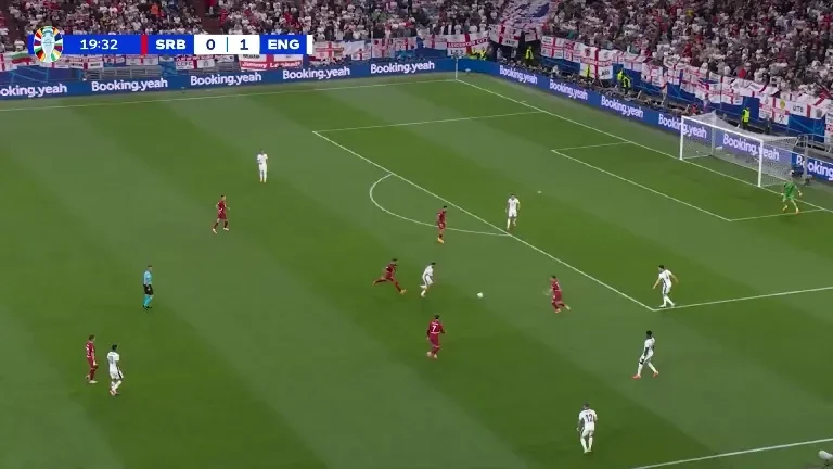 Serbia - Anglia | Minutul 19 - Ocazie Serbia