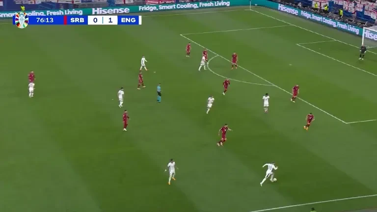 Serbia - Anglia | Minutul 76 - Ocazie Anglia