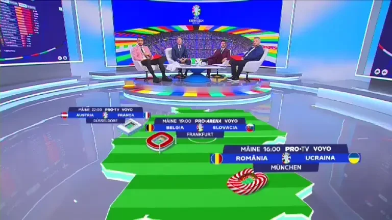 Pronosticuri pentru Rom&acirc;nia - Ucraina la Studio EURO 2024, de la PRO TV