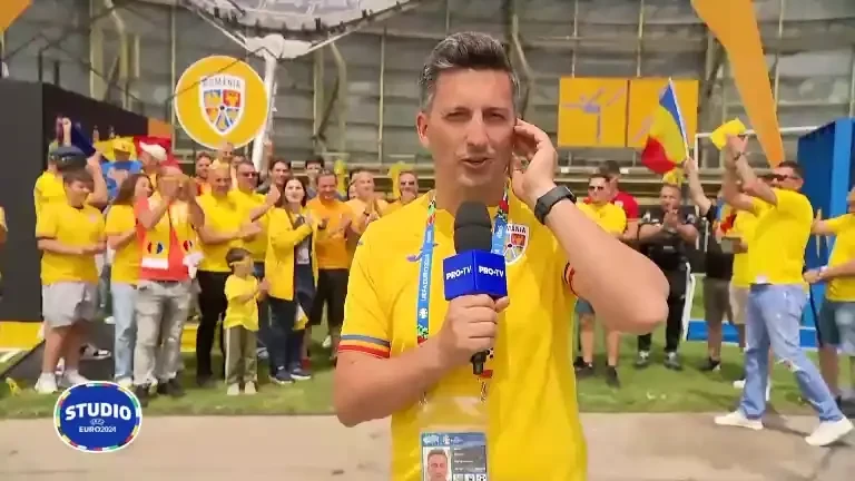 Cosmin Stan, în fanzone-ul României de la Munchen, înaintea meciului cu Ucraina