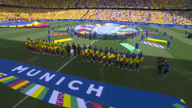 Atmosferă incredibilă la Munchen! Tricolorii au intonat din toți plămânii Imnul Național la debutul de la EURO 2024_2