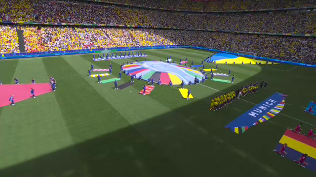 Atmosferă incredibilă la Munchen! Tricolorii au intonat din toți plămânii Imnul Național la debutul de la EURO 2024_5