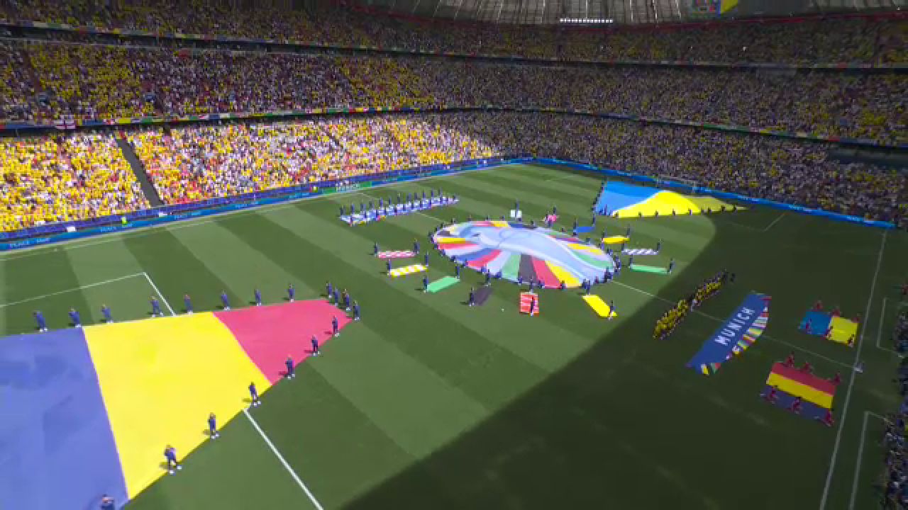 Atmosferă incredibilă la Munchen! Tricolorii au intonat din toți plămânii Imnul Național la debutul de la EURO 2024_8
