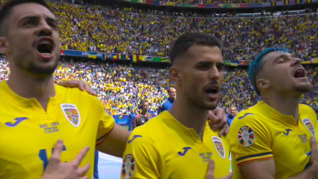 Atmosferă incredibilă la Munchen! Tricolorii au intonat din toți plămânii Imnul Național la debutul de la EURO 2024_10