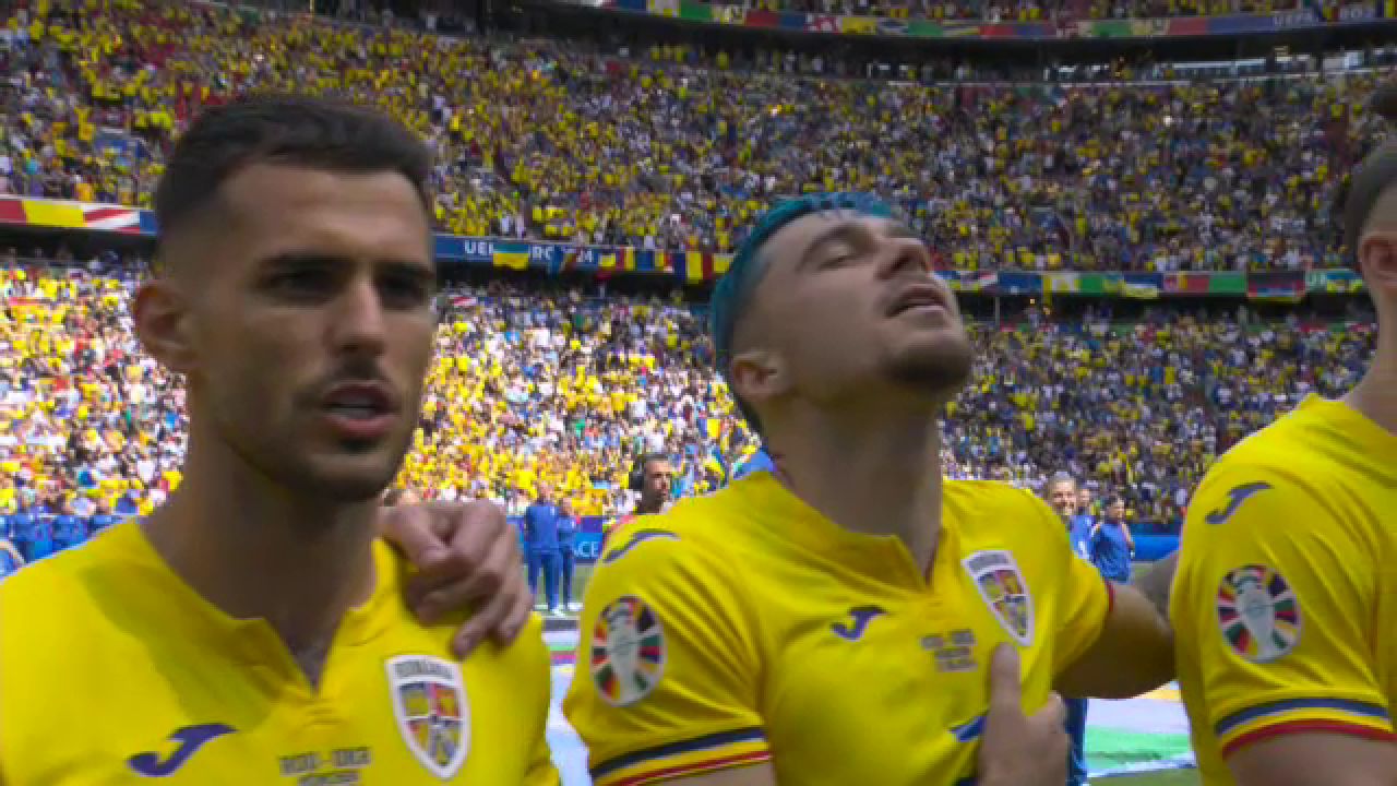 Atmosferă incredibilă la Munchen! Tricolorii au intonat din toți plămânii Imnul Național la debutul de la EURO 2024_12