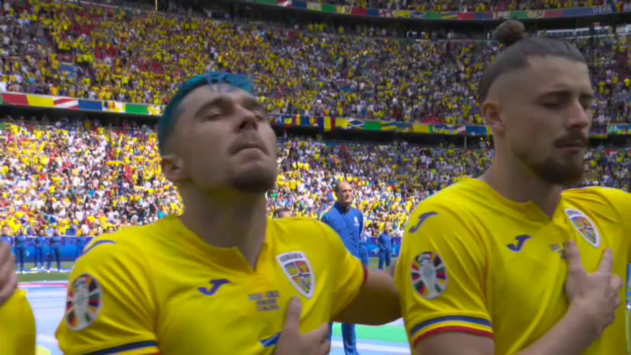 Atmosferă incredibilă la Munchen! Tricolorii au intonat din toți plămânii Imnul Național la debutul de la EURO 2024_13