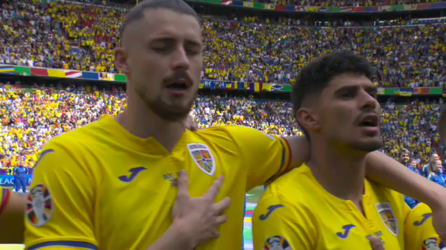Atmosferă incredibilă la Munchen! Tricolorii au intonat din toți plămânii Imnul Național la debutul de la EURO 2024_14
