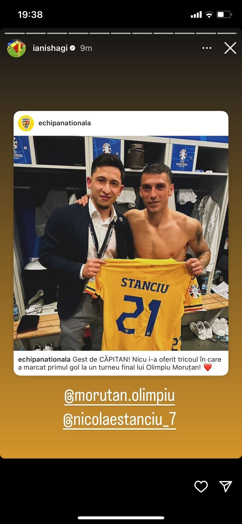 Gest superb făcut de Nicolae Stanciu după victoria istorică obținută de România în fața Ucrainei_2
