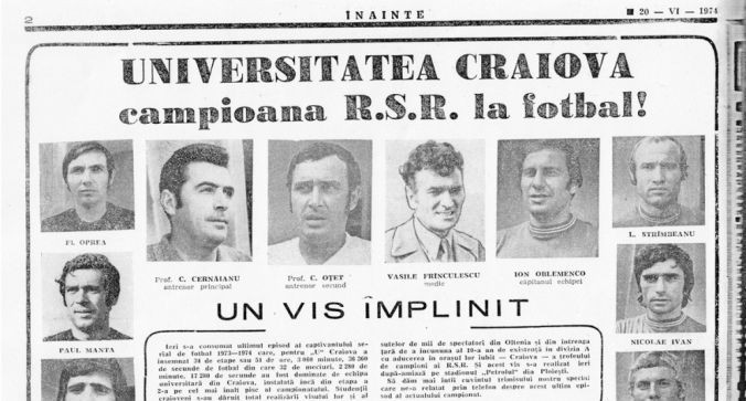Craiova e în sărbătoare. Azi se împlinesc 50 de ani de la primul titlu de campioană cucerit de formația olteană_2