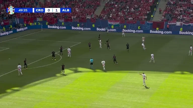 Croația - Albania | Minutul 50- Ocazie Croația