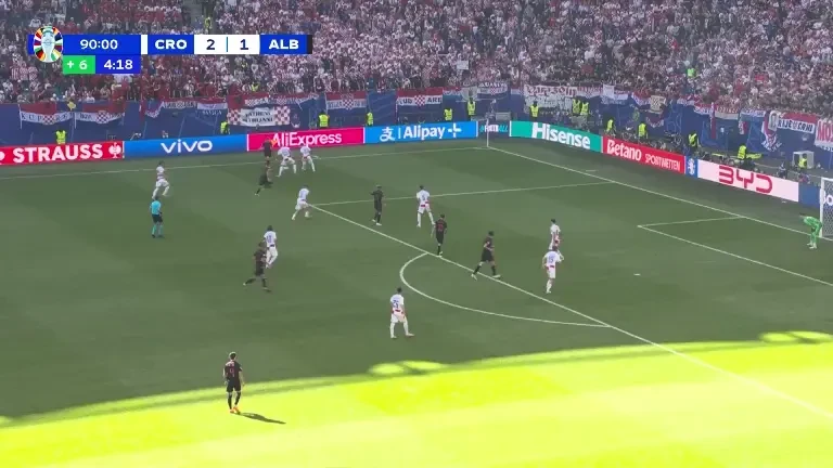 Croația - Albania | Minutul 95 - Gol Albania