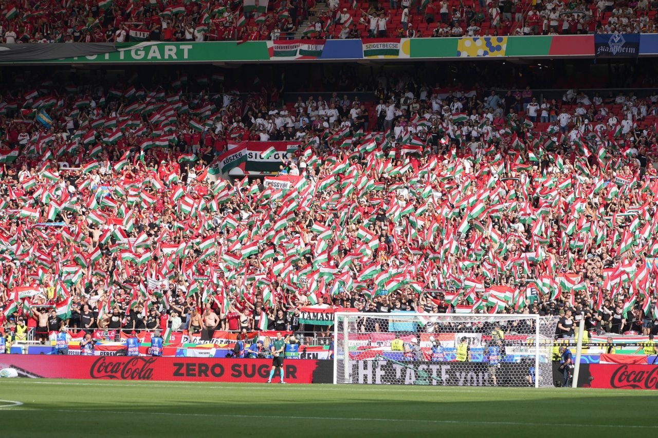 Spectacol în tribune! Suporterii care au atras atenția la meciul Germania - Ungaria_76