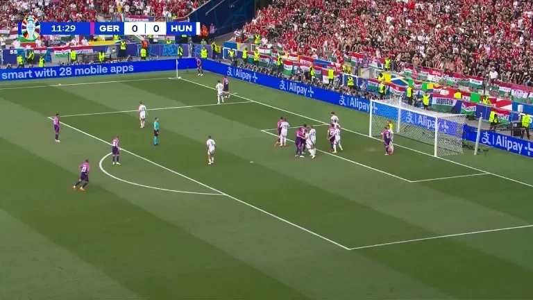 Germania - Ungaria, Ocazie Germania - minutul 12