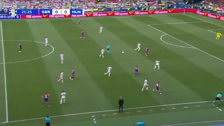 Germania - Ungaria. Gol Germania, minutul 22