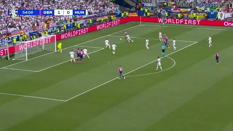Germania - Ungaria. Ocazie Germania, minutul 55