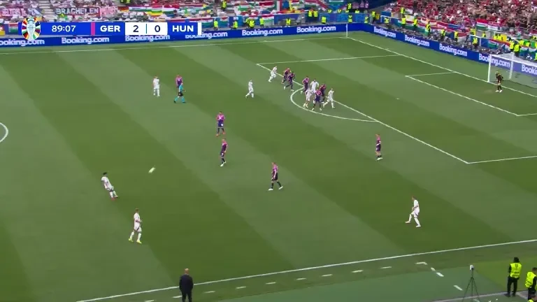 Germania - Ungaria, Ocazie Ungaria, minutul 90