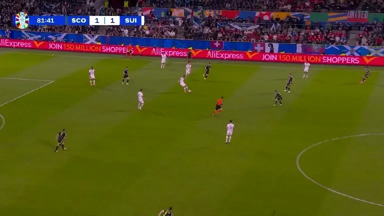 Scoția - Elveția, GOL ANULAT Elveția, minutul 82