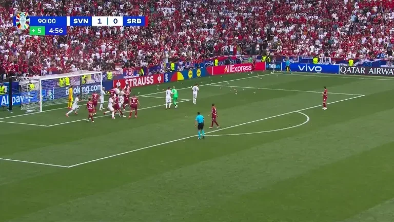 GOL SERBIA (min.90+5) | Slovenia - Serbia 1-1 (20 iunie 2024)