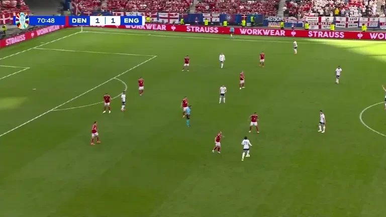 Danemarca - Anglia. Ocazie Anglia (min. 70)