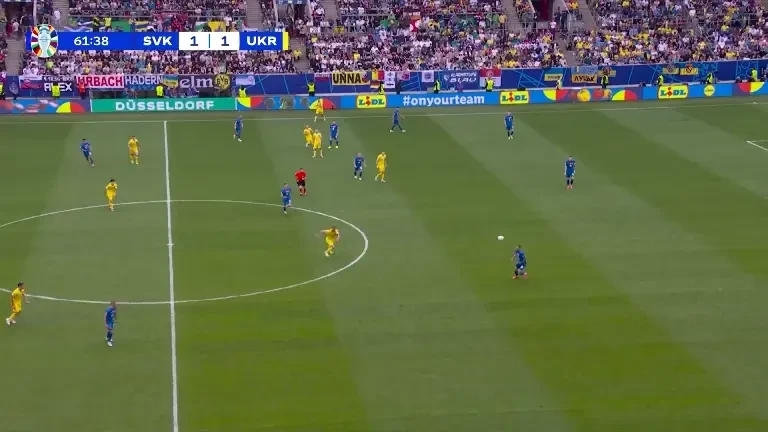 Slovacia - Ucraina | Accidentare David Hancko (min. 62)