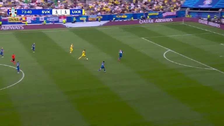 Slovacia - Ucraina, Ocazie Ucraina (min. 74)