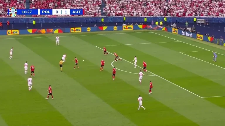 Polonia - Austria | Minutul 17: Ocazie Polonia!
