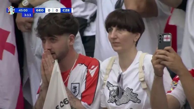 Georgia - Cehia | GOL Georgia din Penalty, minutul 45+4