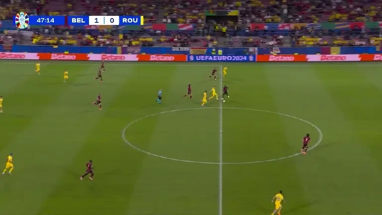 România - Belgia | Minutul 47: Ocazie România!