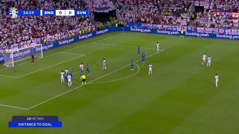 Anglia - Slovenia: Ocazie Anglia, minutul 35