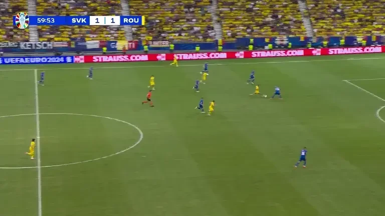 Slovacia - România: Ocazii Răzan Marin și Denis Drăguș (minutele 61)