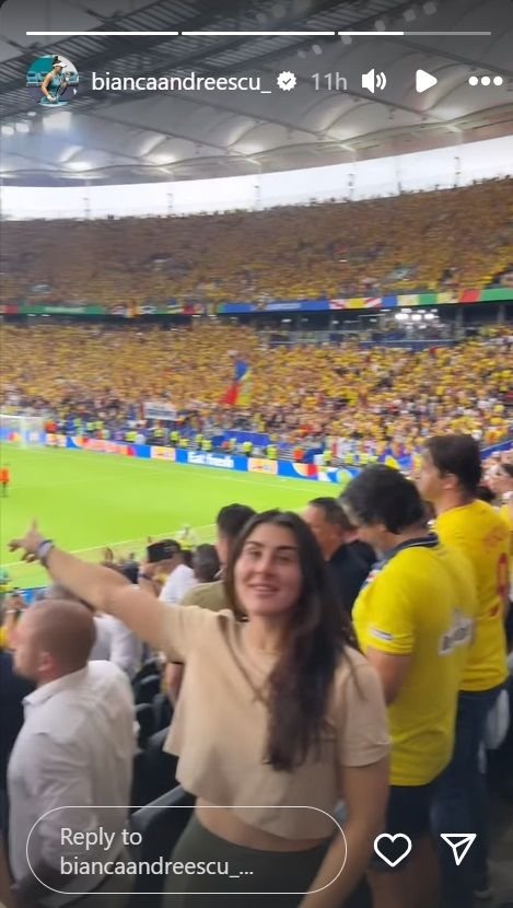 Bianca Andreescu, suporter de lux pentru naționala României în meciul cu Slovacia de la EURO 2024_4