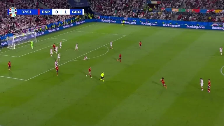 Spania - Georgia | Rodri marchează după o fază superbă a ibericilor