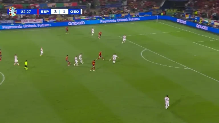 Spania - Georgia | Gol frumos marcat de Olmo din marginea careului de 16 metri