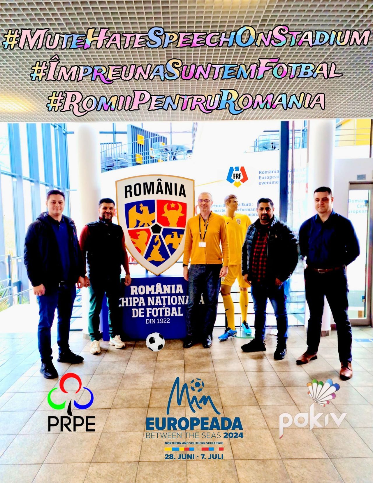 Echipa națională a rromilor din România joacă în Germania, în același timp cu