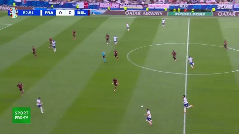 Franța - Belgia | Mbappe se joacă cu apărarea belgiei și trimite peste poartă