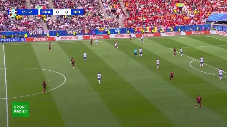 Franța - Belgia | Lukaku scapă 1 la 1 cu portarul și ratează