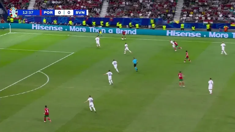Portugalia - Slovenia: Ocazie Portugalia (minutul 13)