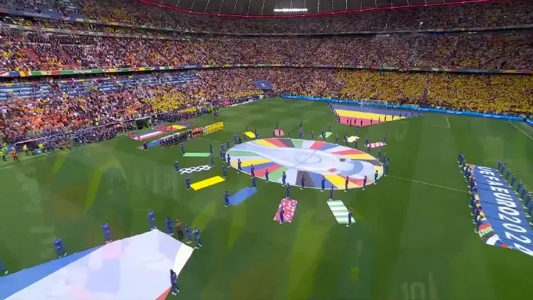 Imnul Rom&acirc;niei a răsunat la Munchen &icirc;nainte de Rom&acirc;nia - Olanda (02/07/2024)