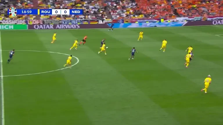 România - Olanda | Minutul 20: GOL Olanda!