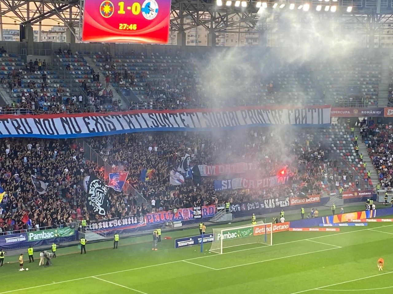 Atmosfera incendiară la primul meci al sezonului! Ce s-a întâmplat pe stadionul din Ghencea la Supercupa României_1