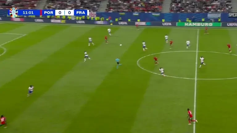 Portugalia - Franța (min. 12): Călc&amp;acirc;i Rafa Leao