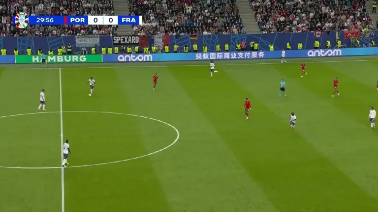 Portugalia - Franța (min. 31): Pepe, intercepție senzațională la 41 de ani