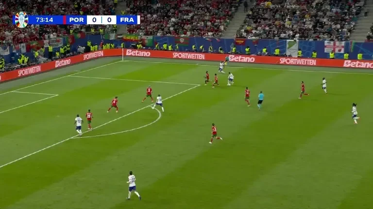 Portugalia - Franța (Min. 70): Asediu la poarta lusitanilor