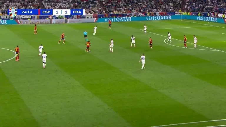 Spania - Franța | Gol Spania (minutul 24)