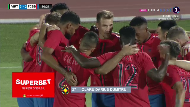 Să vină Maccabi! FCSB a măcelărit-o pe Virtus și e deja cu gândul la turul doi _22
