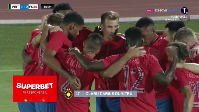 Să vină Maccabi! FCSB a măcelărit-o pe Virtus și e deja cu gândul la turul doi _22