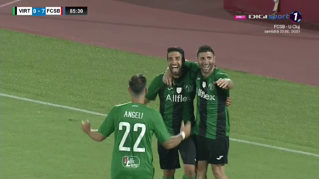 Cum au reacționat jucătorii lui Virtus după ce au dat golul de onoare în meciul cu FCSB! Piovaccari a dat tonul ”sărbătorii”_7
