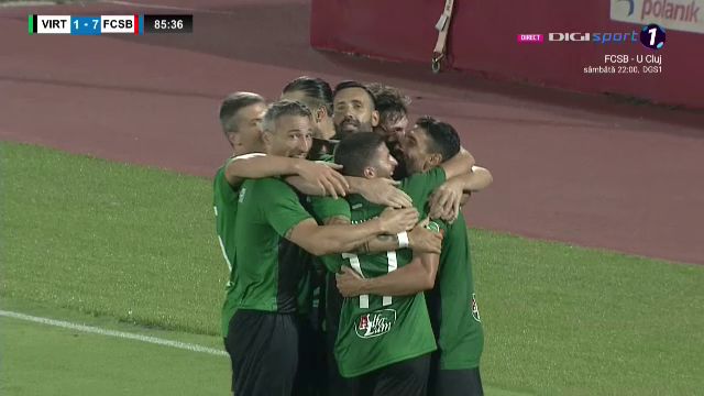 Cum au reacționat jucătorii lui Virtus după ce au dat golul de onoare în meciul cu FCSB! Piovaccari a dat tonul ”sărbătorii”_18